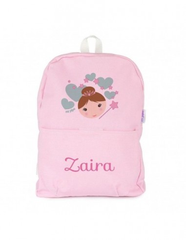 Mochila Medium Lona Hada   Personalizado