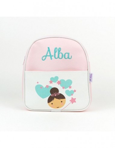 Mochila Hada Rosa Personalizada