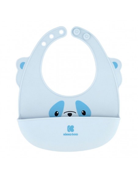 Babero Silicona Azul