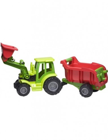 Tractor con remolque y pala 84 centimetros