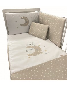 Edredón + Protector Oso Luna Estrellas