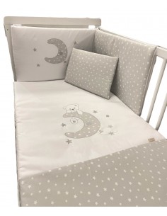 Edredón + Protector Oso Luna Estrellas 2