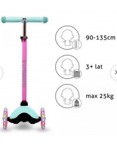 Patinete Infantil 3 Ruedas Rosa y...